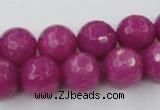 CCN772 15.5 inches 6mm faceted round candy jade beads wholesale