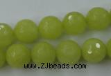 CCN777 15.5 inches 6mm faceted round candy jade beads wholesale