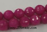 CCN788 15.5 inches 8mm faceted round candy jade beads wholesale