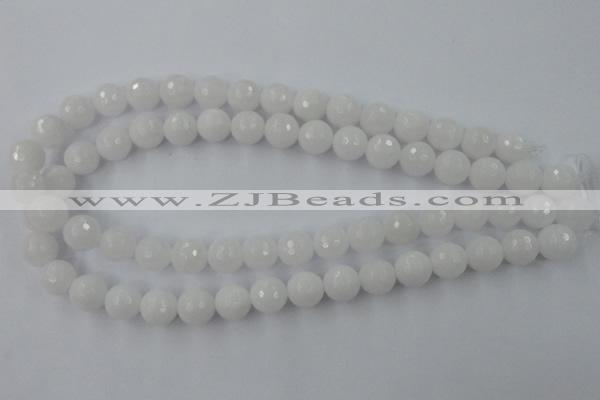 CCN802 15.5 inches 10mm faceted round candy jade beads wholesale