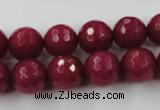 CCN808 15.5 inches 10mm faceted round candy jade beads wholesale