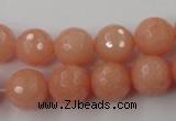 CCN809 15.5 inches 10mm faceted round candy jade beads wholesale