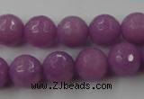 CCN829 15.5 inches 12mm faceted round candy jade beads wholesale