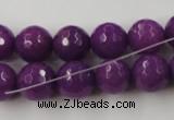 CCN830 15.5 inches 12mm faceted round candy jade beads wholesale