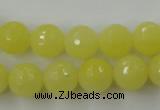 CCN844 15.5 inches 14mm faceted round candy jade beads wholesale