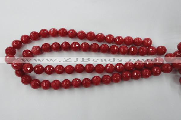 CCN858 15.5 inches 16mm faceted round candy jade beads
