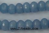 CCN909 15.5 inches 9*12mm faceted rondelle candy jade beads