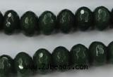 CCN913 15.5 inches 9*12mm faceted rondelle candy jade beads