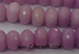 CCN920 15.5 inches 10*14mm faceted rondelle candy jade beads
