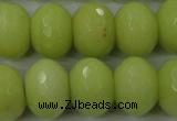 CCN949 15.5 inches 14*18mm faceted rondelle candy jade beads