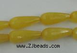 CCN977 15.5 inches 9*22mm faceted teardrop candy jade beads