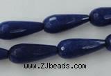 CCN979 15.5 inches 9*22mm faceted teardrop candy jade beads