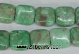 CCO115 15.5 inches 14*14mm square dyed natural chrysotine beads