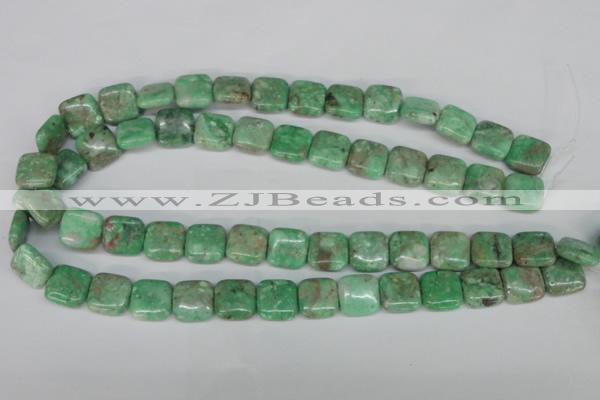 CCO115 15.5 inches 14*14mm square dyed natural chrysotine beads