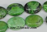 CCO137 15.5 inches 15*20mm oval dyed natural chrysotine beads