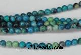 CCO160 15.5 inches 4mm round dyed natural chrysotine beads