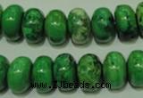 CCO313 15.5 inches 10*14mm rondelle dyed chrysotine beads wholesale