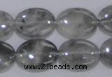 CCQ147 15.5 inches 15*20mm oval cloudy quartz beads wholesale