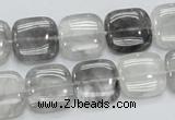 CCQ195 15.5 inches 15*15mm square cloudy quartz beads wholesale