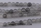 CCQ281 15.5 inches 4mm round cloudy quartz beads wholesale