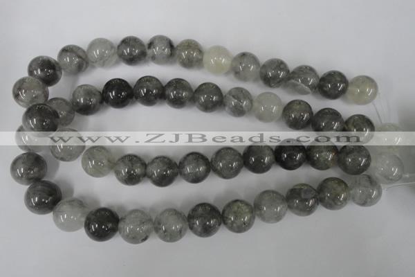 CCQ306 15.5 inches 16mm round cloudy quartz beads wholesale