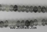 CCQ326 15.5 inches 5*8mm rondelle cloudy quartz beads wholesale
