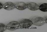 CCQ400 15.5 inches 10*15mm marquise cloudy quartz beads wholesale