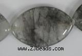 CCQ405 15.5 inches 25*40mm marquise cloudy quartz beads wholesale