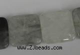 CCQ412 15.5 inches 20*20mm square cloudy quartz beads wholesale