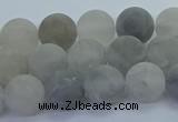 CCQ562 15.5 inches 8mm round matte cloudy quartz beads wholesale