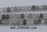 CCQ66 15.5 inches 4*6mm rondelle cloudy quartz beads wholesale