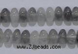 CCQ68 15.5 inches 6*10mm rondelle cloudy quartz beads wholesale