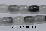 CCQ80 15.5 inches 8*12mm column cloudy quartz beads wholesale