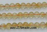 CCR02 15.5 inches 7mm round natural citrine gemstone beads wholesale