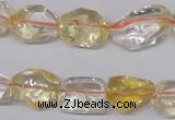 CCR100 15.5 inches 8-15mm natural citrine gemstone nugget beads