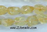 CCR101 15.5 inches 8-14mm natural citrine gemstone nugget beads