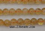 CCR165 15.5 inches 6mm round natural citrine beads wholesale