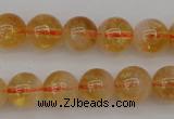 CCR166 15.5 inches 8mm round natural citrine beads wholesale