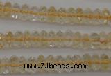 CCR171 15.5 inches 3*5mm faceted rondelle natural citrine beads