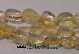 CCR217 15.5 inches 9*12mm nuggets natural citrine gemstone beads