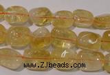 CCR218 15.5 inches 9*13mm nuggets natural citrine gemstone beads