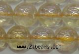 CCR303 15.5 inches 10mm round AB-color natural citrine beads