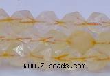 CCR312 15.5 inches 8mm faceted nuggets citrine gemstone beads