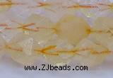 CCR314 15.5 inches 12mm faceted nuggets citrine gemstone beads