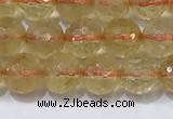 CCR340 15.5 inches 6mmm faceted round citrine beads wholesale