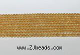 CCR377 15.5 inches 4.5-5mm round citrine gemstone beads wholesale