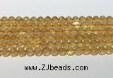 CCR379 15.5 inches 8mm round citrine gemstone beads wholesale