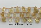 CCR380 15.5 inches 10*13mm - 15*25mm nuggets citrine beads