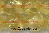CCR383 15 inches 10mm round citrine beads wholesale