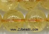 CCR384 15 inches 12mm round citrine beads wholesale